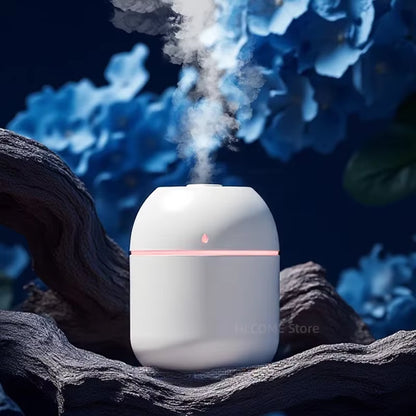 USB Humidifier Atomizer Aroma Oil Diffuser Mute 220 Ml Air Humidifier with Night Lamp for Car Bedroom Cool Mist Sprayer Amagi