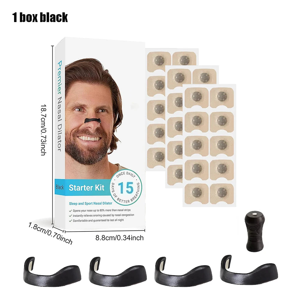 Nasal Breathing Dilators Starter Kits Anti-Snoring Nose Breathe Strips Magnetic Nose Strips Increase Sports Air Improve Sleeping