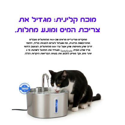 לשמור על החתול שלך מפני זיהומי דרכי שתן, אבנים בכליות ומחלות כליה עם TastyScale.