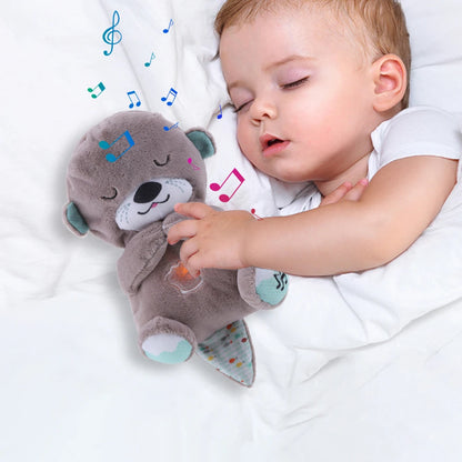 Kawaii Baby Bear Plush Doll Toy for Kids Children Toys Musical Breathing Singing Toy Baby Sleeping Companion Girls Boys Doll Toy